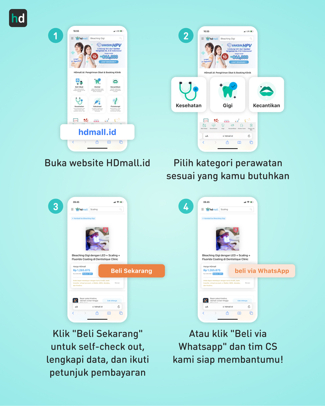 Cara booking perawatan via hdmall.id